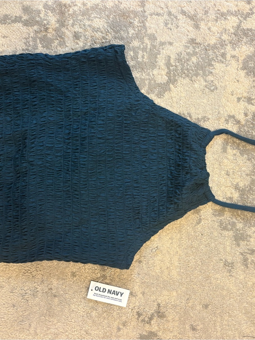 Old Navy Women's Textured High-Neck Camisole - Teal